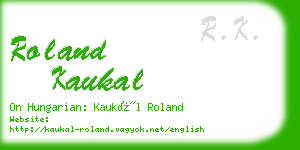 roland kaukal business card